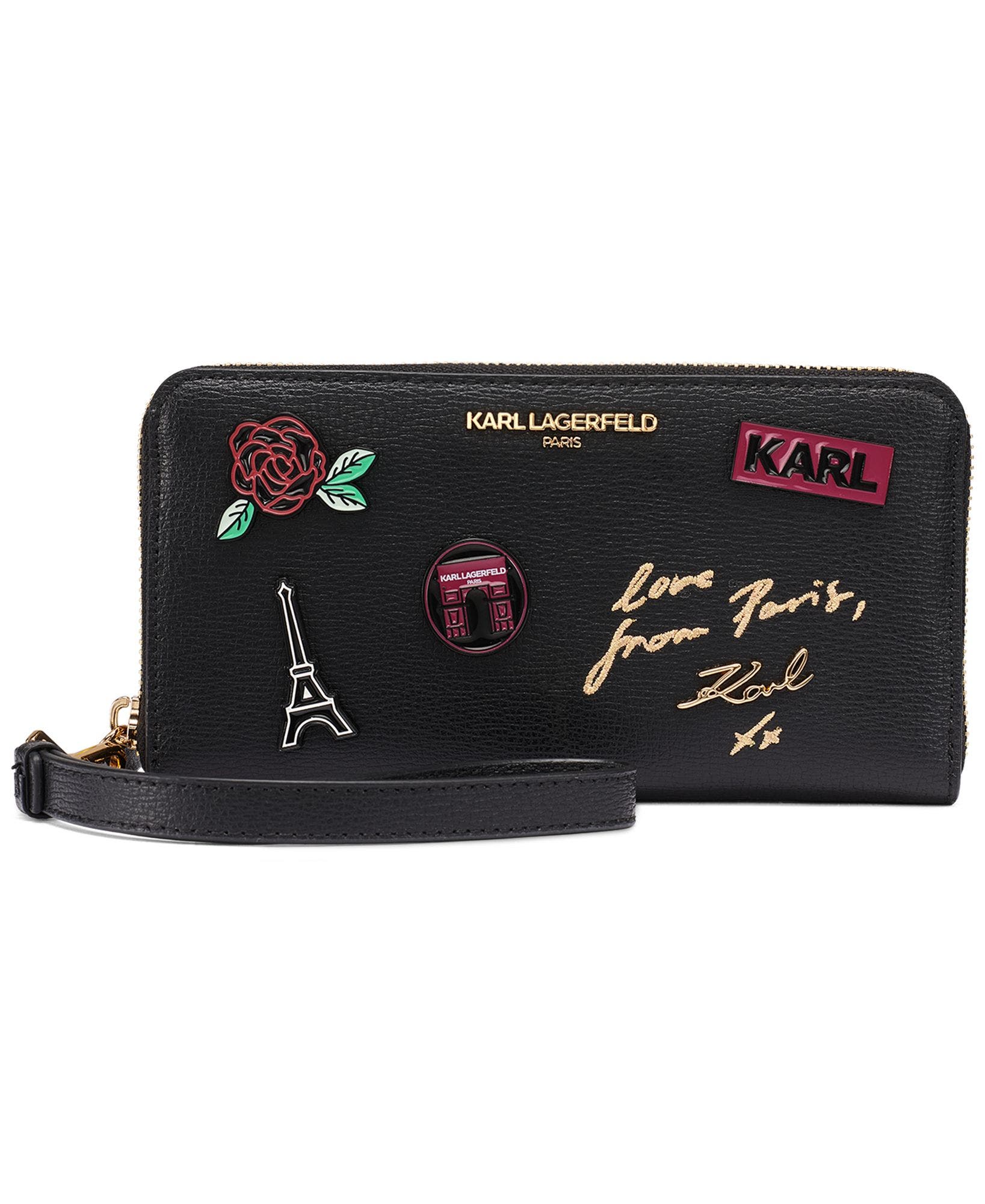 Jacqueline Wallet, Main, color, Black/Gold