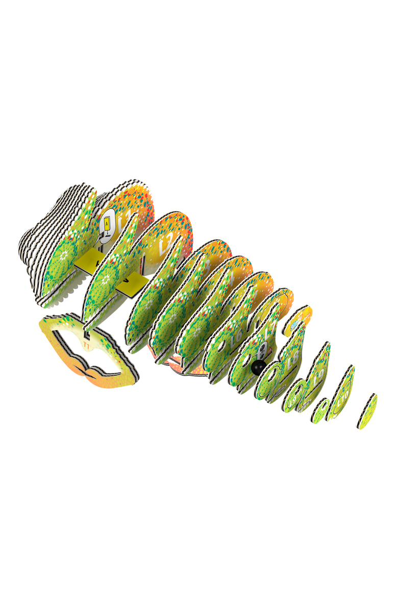 Eugy Puzzles Chameleon 3D Puzzle, Alternate, color, NO COLOR