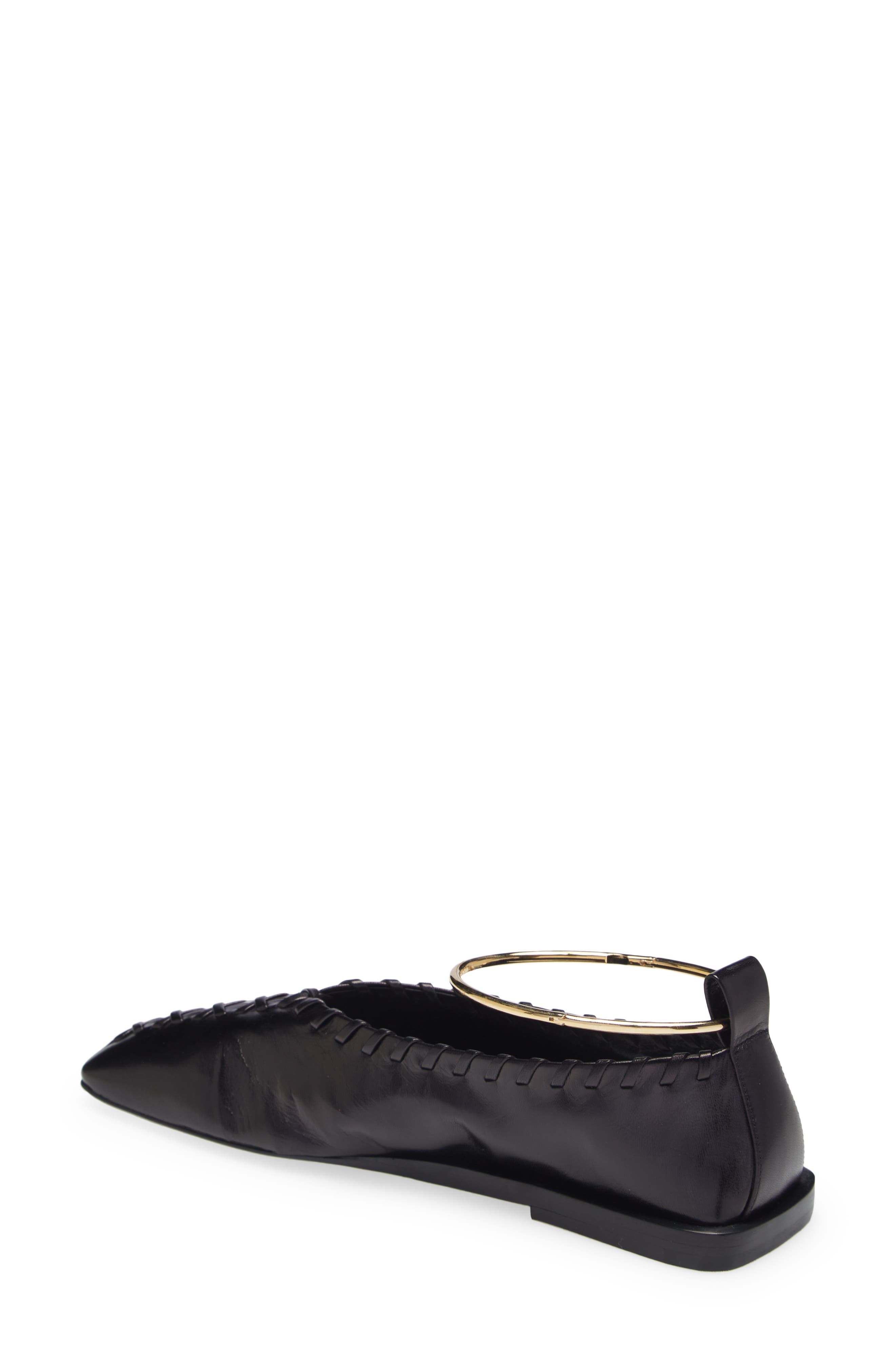 Jil Sander Anklet Ballerina Flat, Alternate, color, 