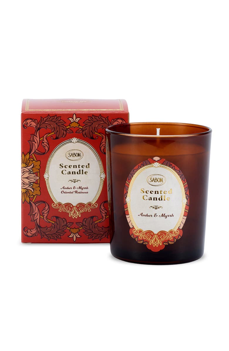 SABON Candle Glass Patchouli Lavender Vanilla 230Gr, Main, color,