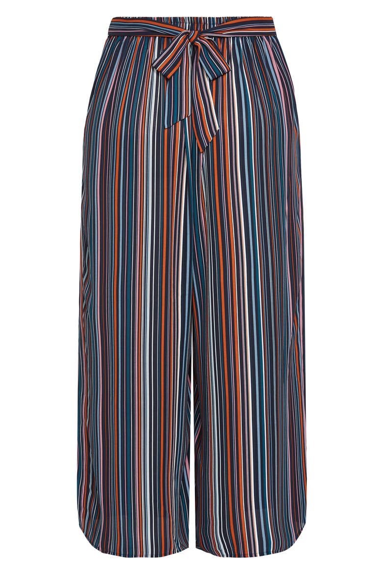 Illusion Wide Leg Pants, Alternate, color, MIDNIGHT STRIPE