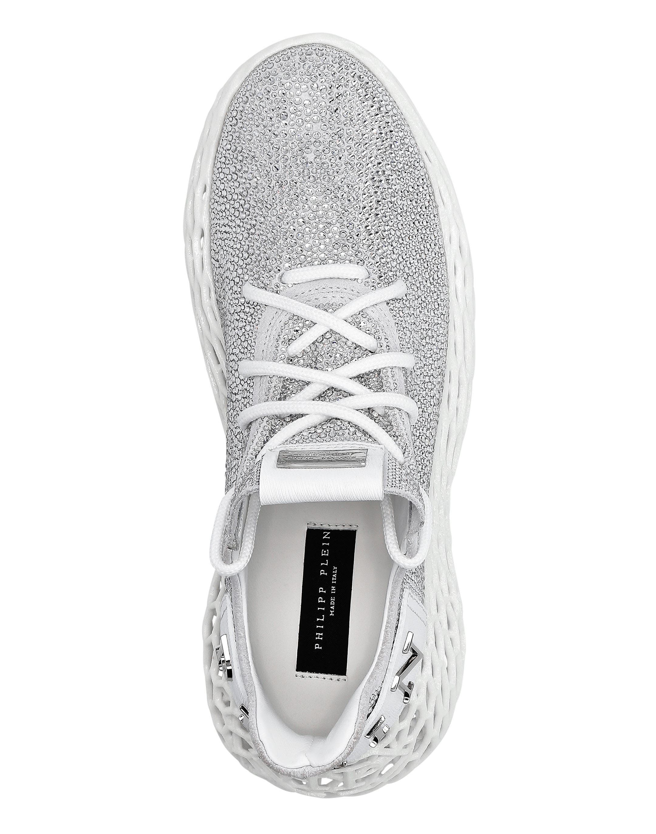 Runner Sneaker Skeleton Women, Main, color, crystal