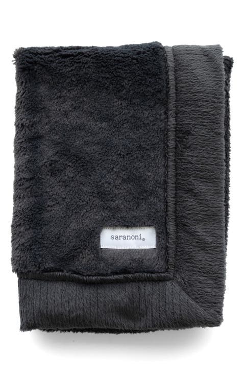 Lush Mini Faux Fur Receiving Blanket (Baby)