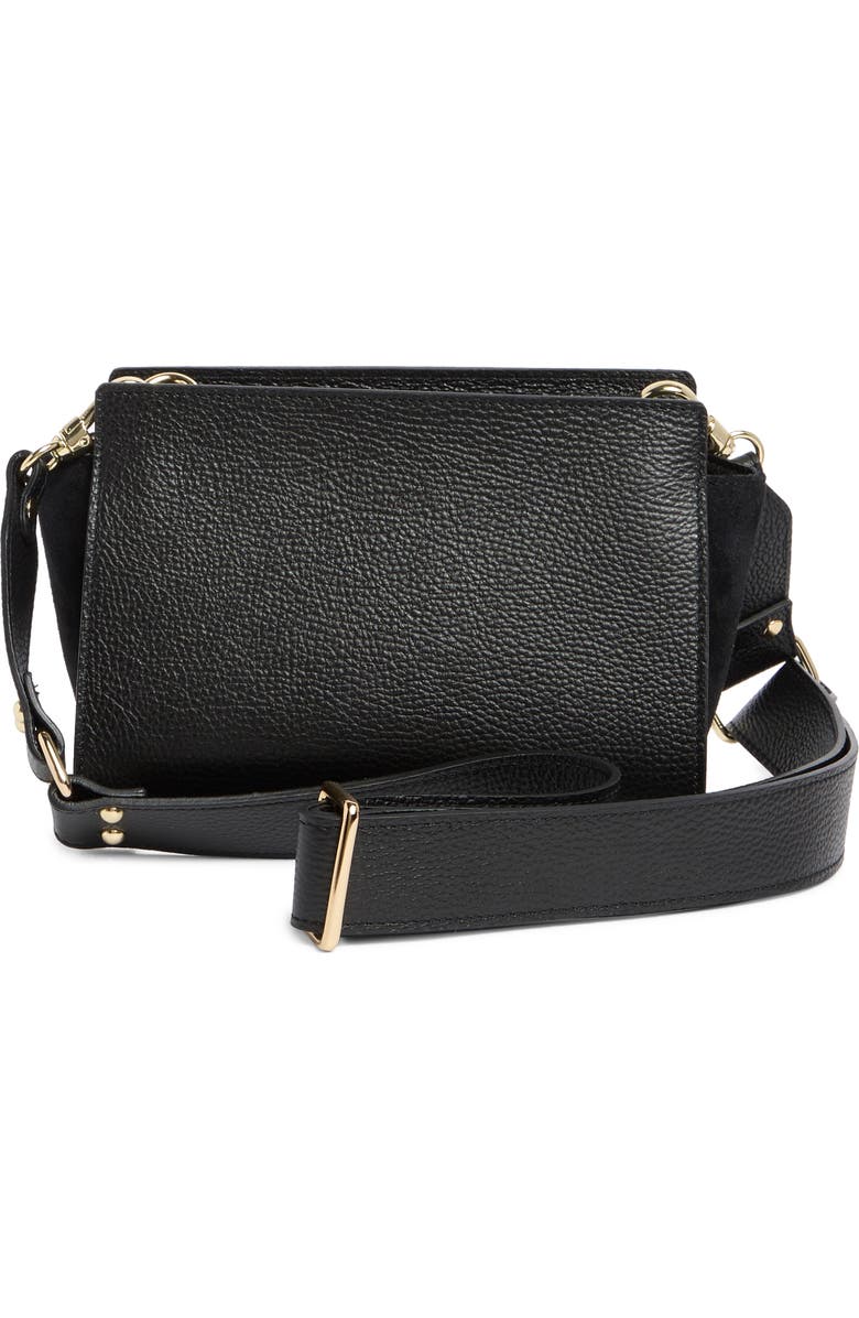 VALENTINO BY MARIO VALENTINO Kiki Rockstud Leather Crossbody Bag, Alternate, color,