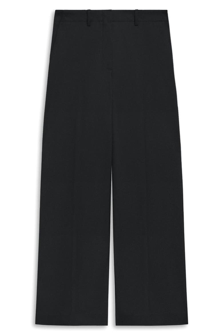 Classic Stretch Cotton Pants, Alternate, color, BLACK