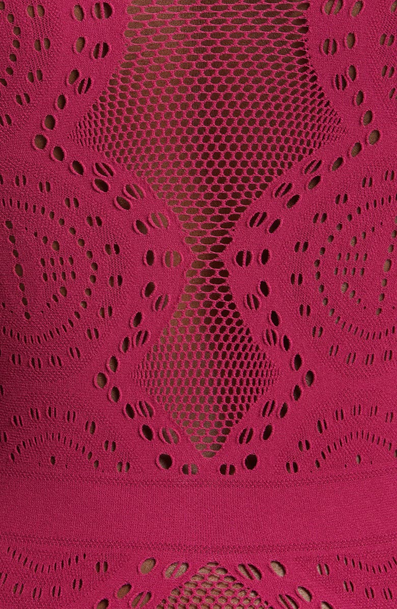 Ann Summers Ornate Long Sleeve Mesh & Stretch Lace Teddy, Alternate, color, 