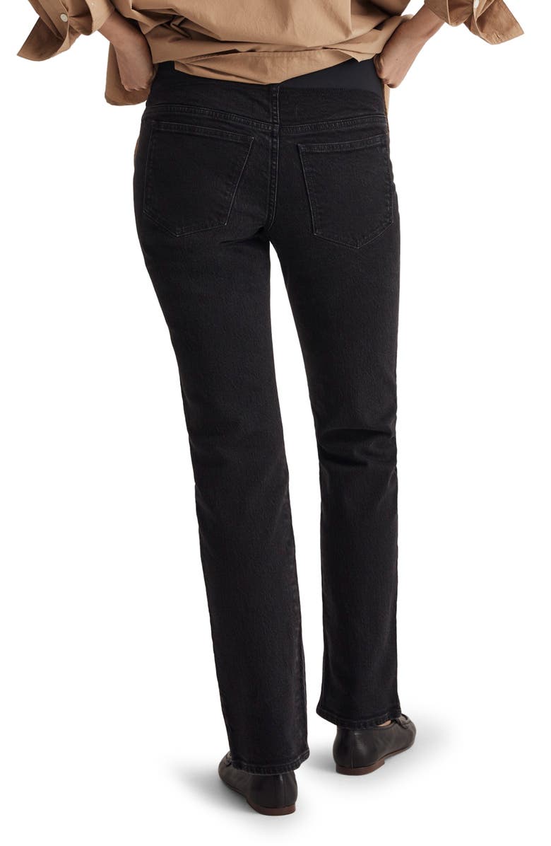 Madewell The Maternity Over the Belly '90s Straight Leg Jeans, Alternate, color, 
