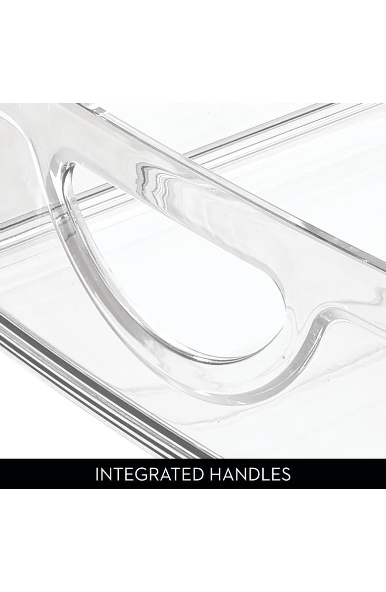 iDesign Stackable Pantry Bin with Handles - Set of 2 - Clear - Made in USA, Alternate, color, Clear