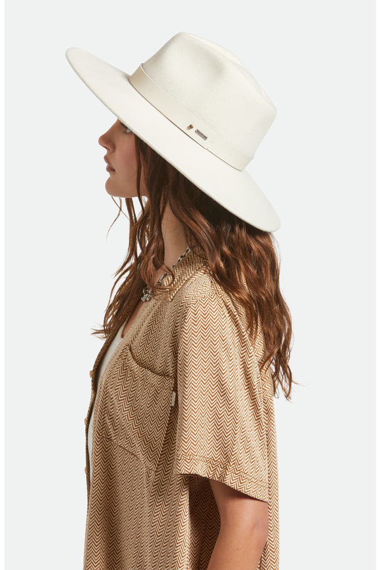 Eleanor Packable Wool Felt Hat, Alternate, color, OFF WHITE