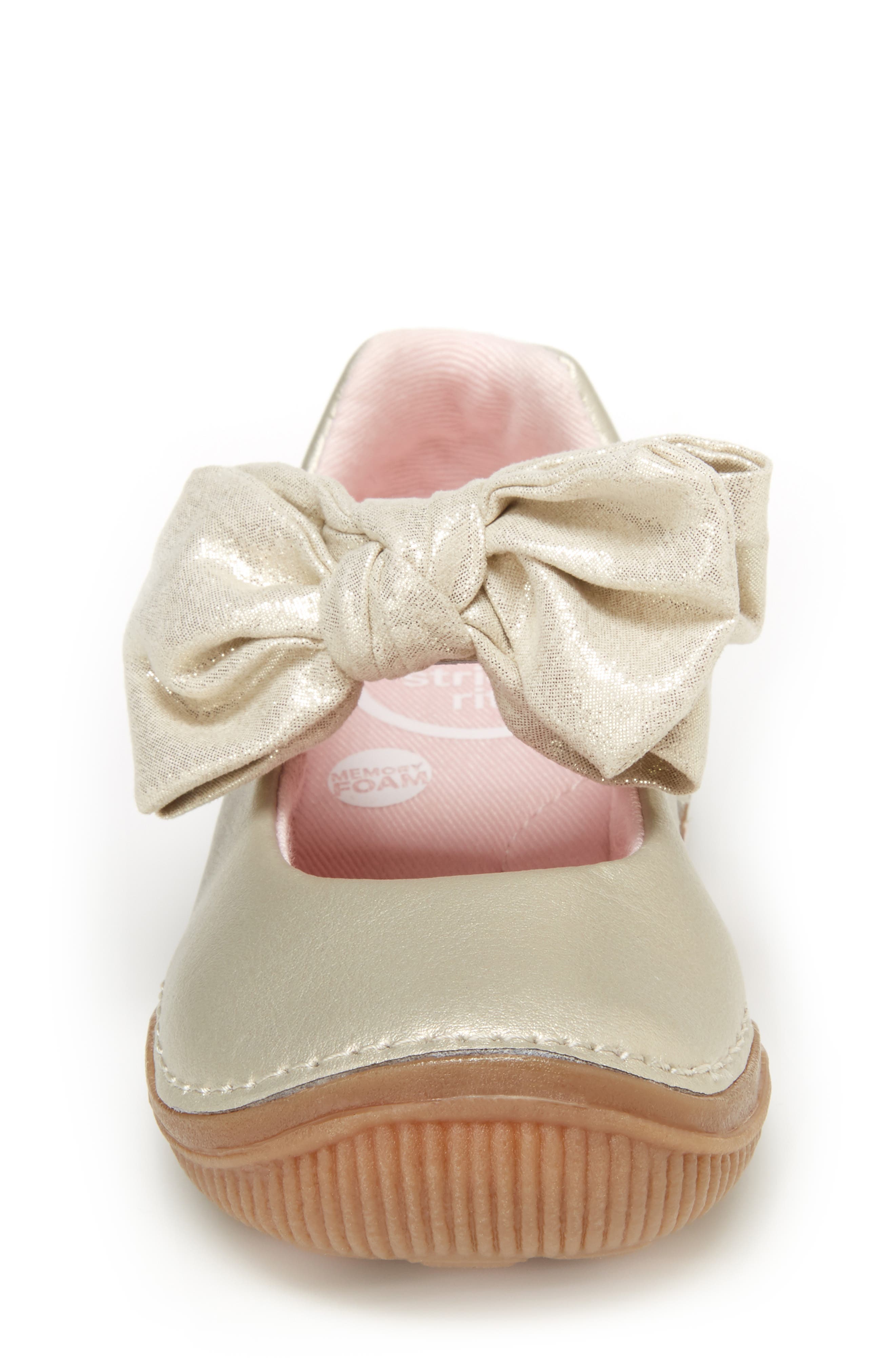 Stride Rite SRT Henley Metallic Bow Mary Jane, Alternate, color, 