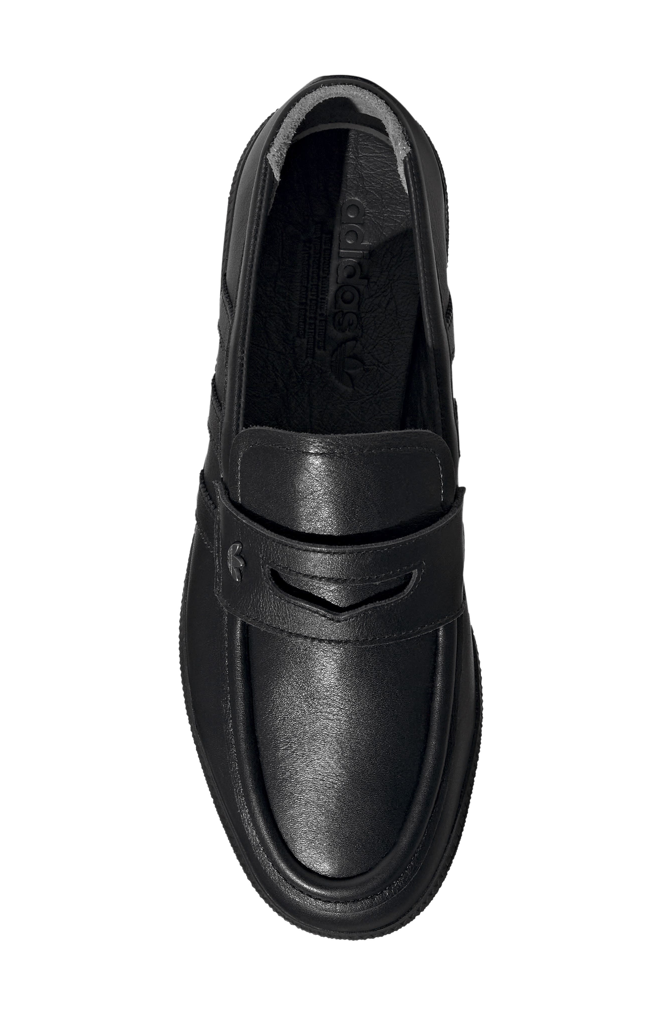 Handball Spezial Premium Loafer, Alternate, color, BLACK/ BLACK/ GREY