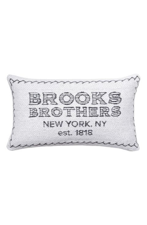 Est. 1818 Logo Cotton Throw Pillow
