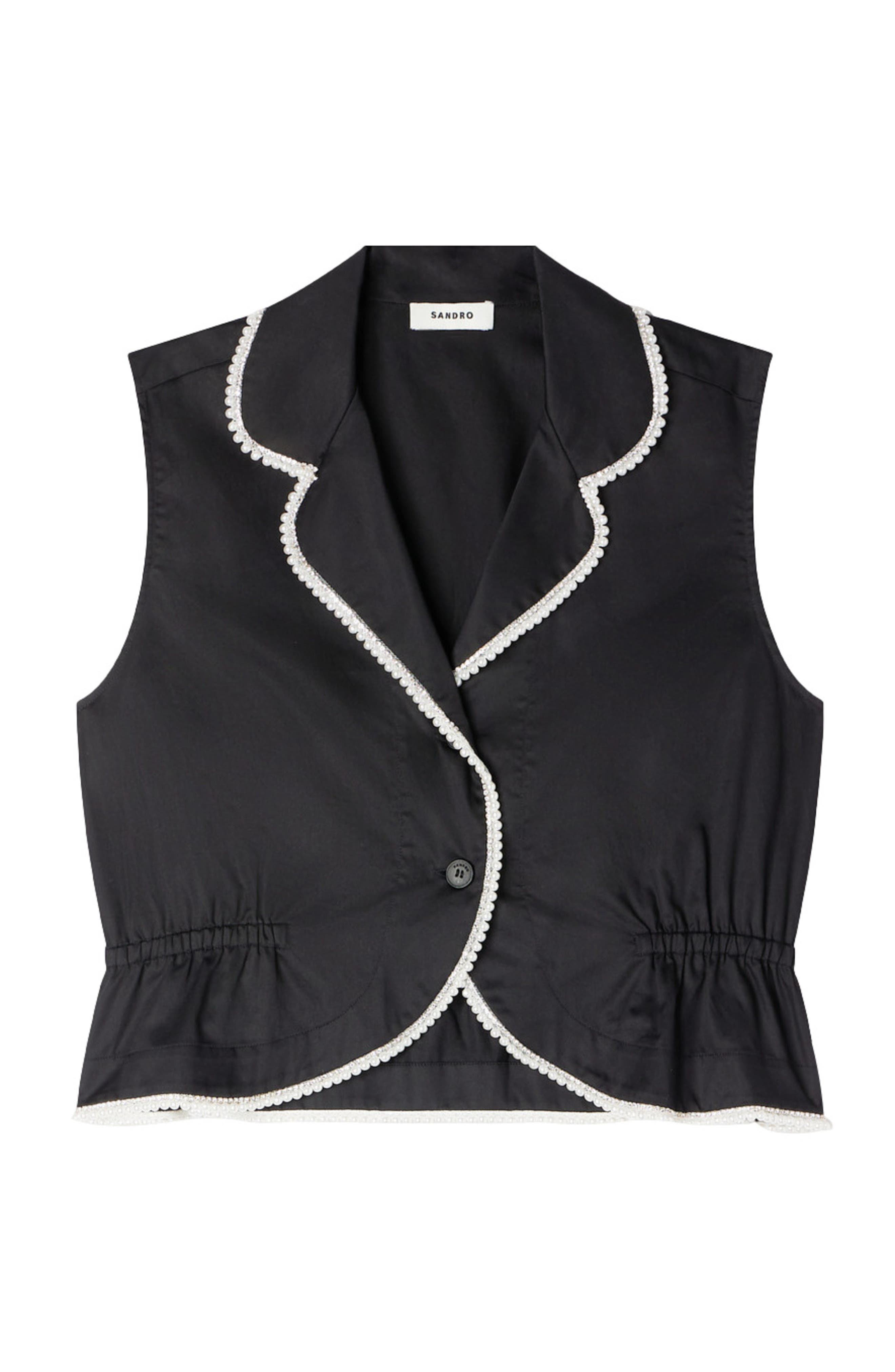 Beaded collar top - image 2