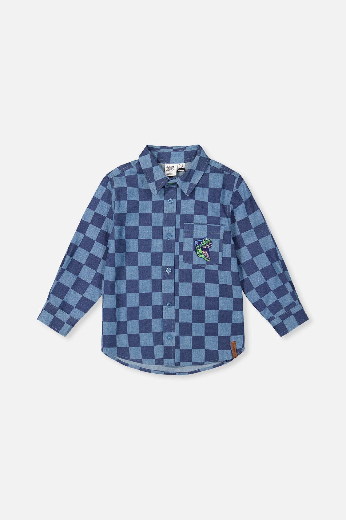 selected Blue Checkered Print
