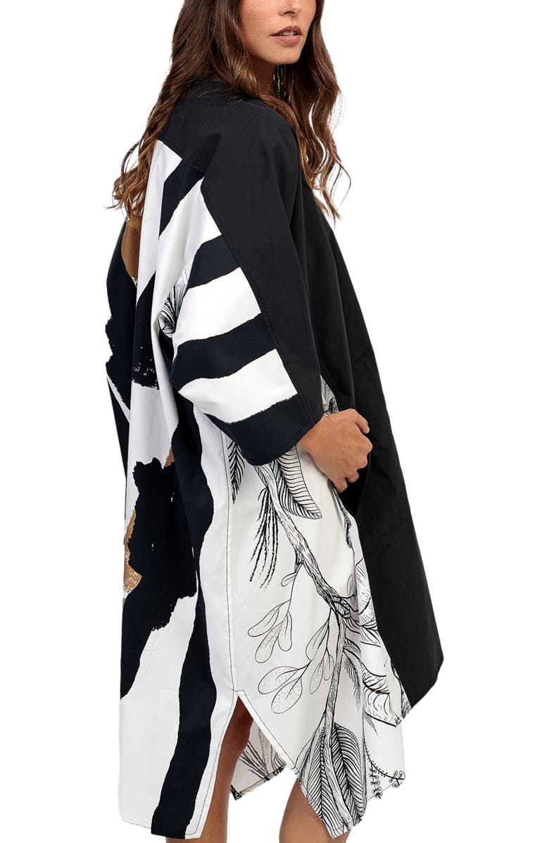 Alembika Kaftan Dress with handkerchief hem, Alternate, color, 