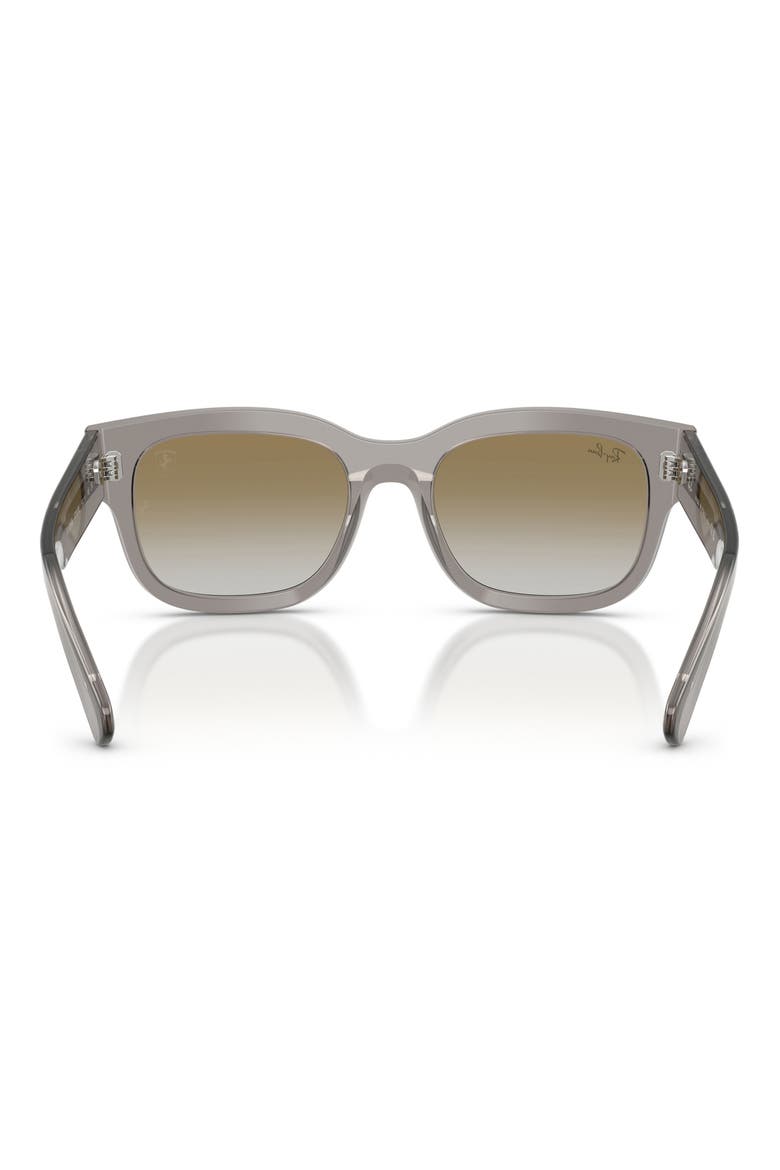 53mm Ferrari Gradient Square Sunglasses, Alternate, color, TRANSPARENT GREY / CLEAR