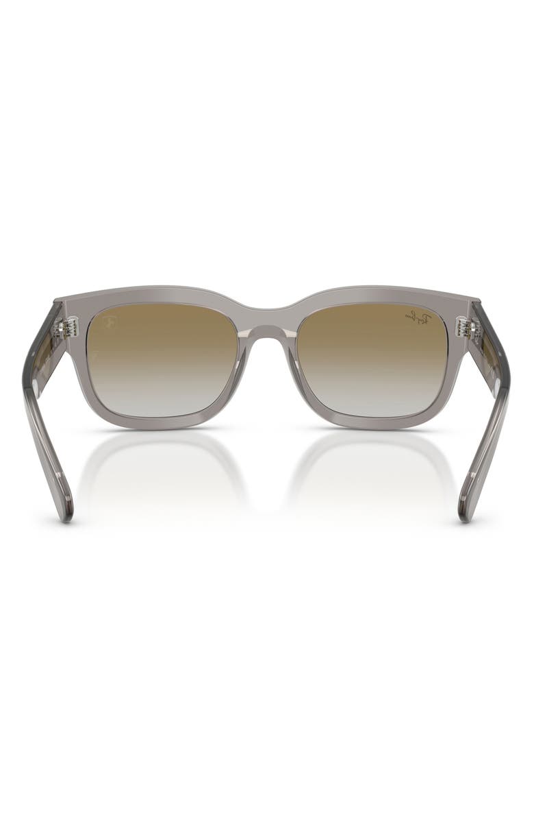Ray-Ban 53mm Ferrari Gradient Square Sunglasses, Alternate, color, Transparent Grey / Clear