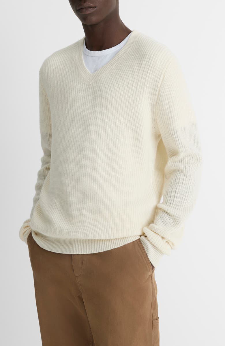 Vince Wool & Cashmere V-Neck Sweater, Alternate, color, 