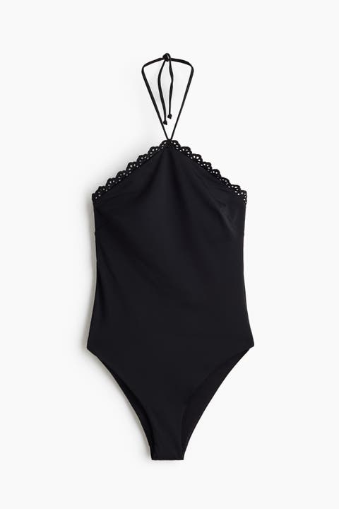 Padded-cup Halterneck Swimsuit