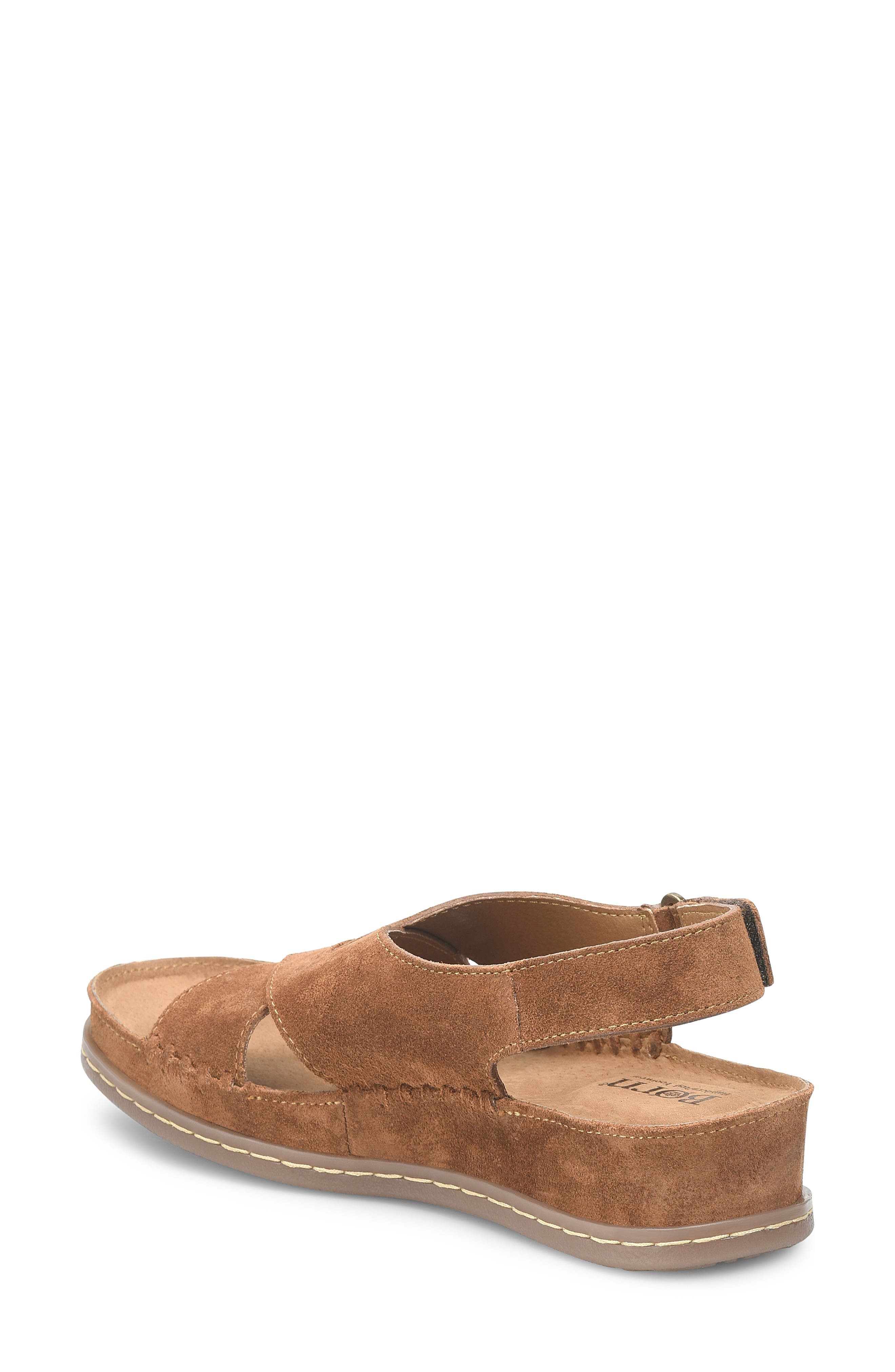 Ebba Slingback Platform Wedge Sandal, Alternate, color, BROWN SUEDE