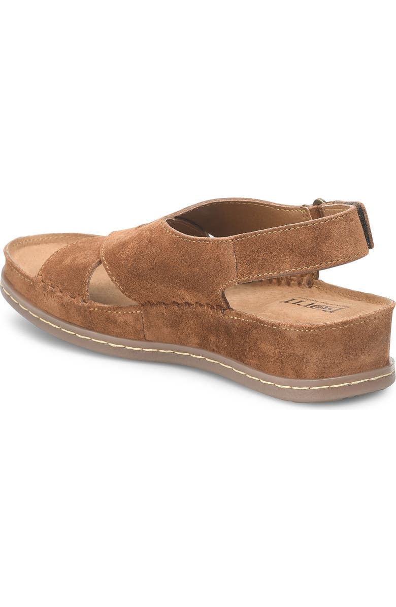 Børn Ebba Slingback Platform Wedge Sandal, Alternate, color, Brown Suede