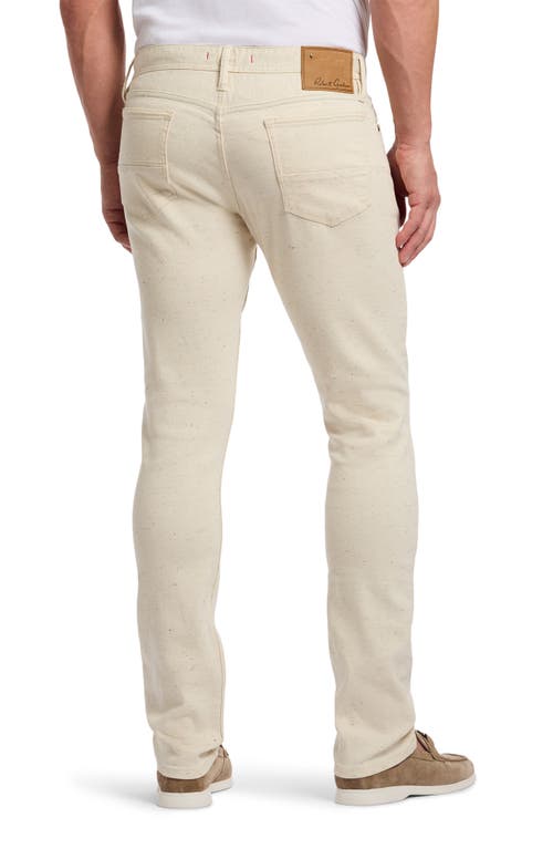 Robert Graham Conrad Straight Fit Jeans In Natural Beige