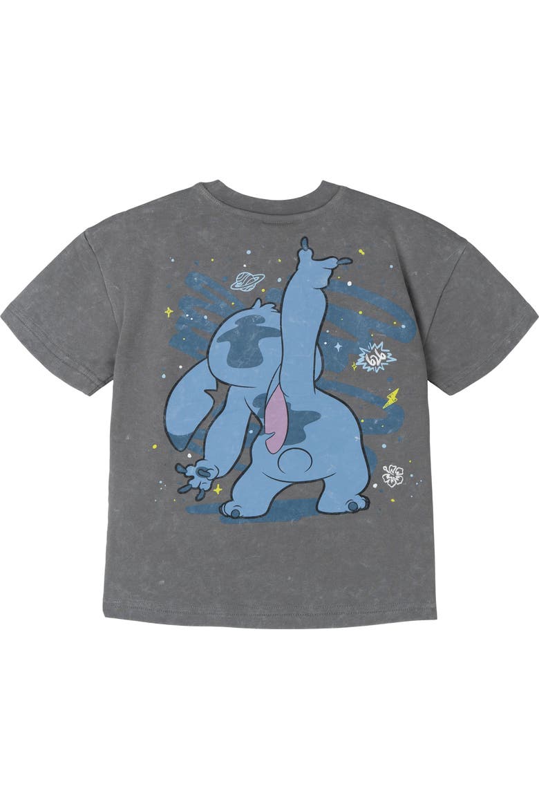 Lilo & Stitch 2-Piece Tee and Shorts Set, Alternate, color, Cool Gray Stitch