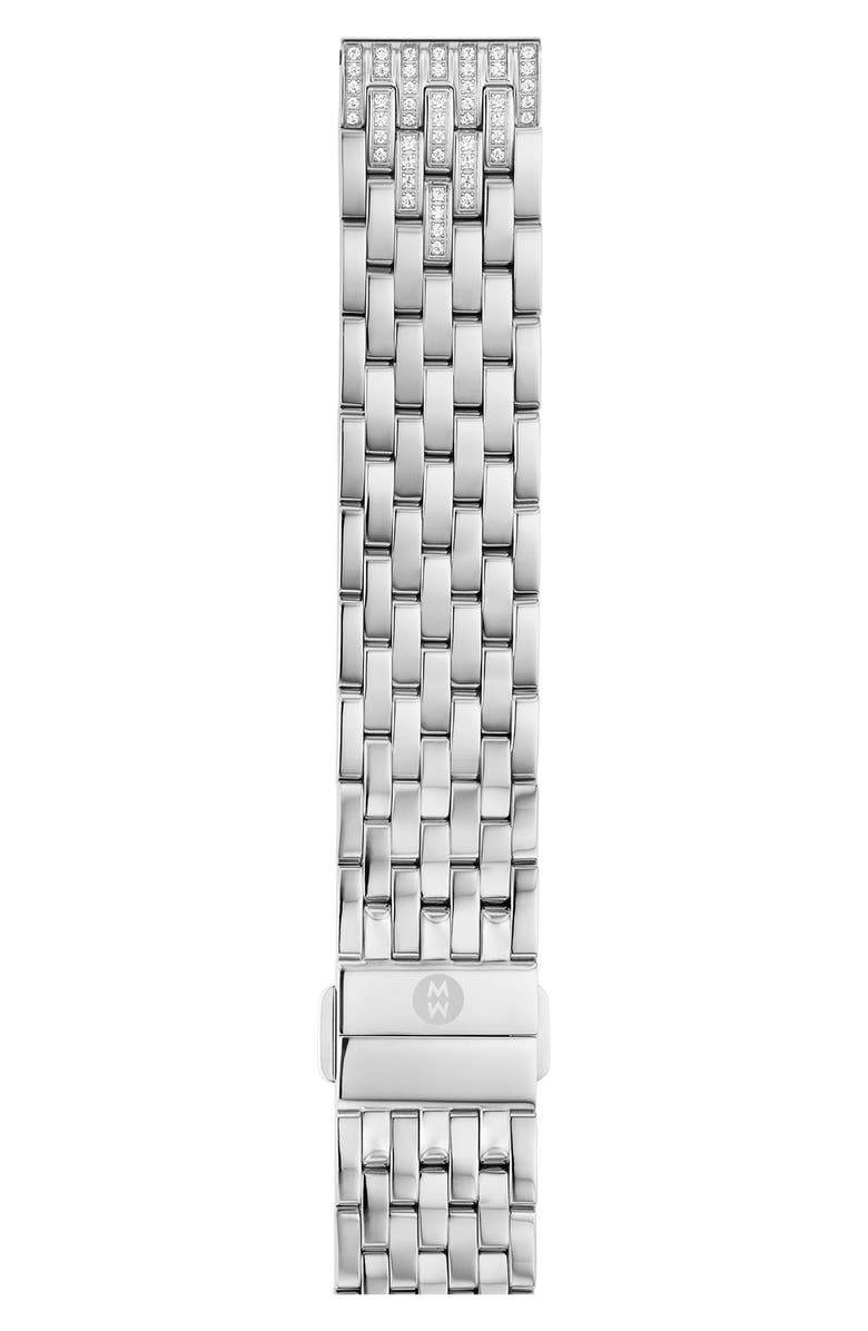 MICHELE Caber Isle 18mm Diamond Bracelet Watchband - 0.6ct., Alternate, color, 
