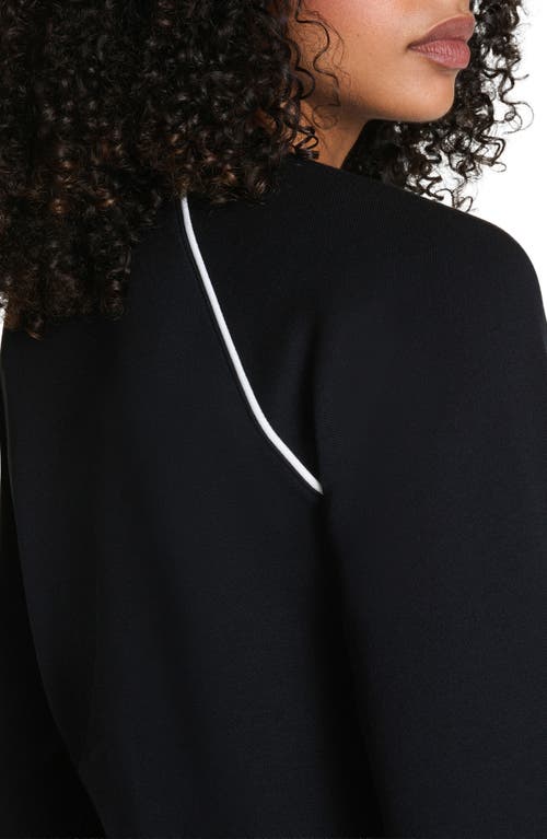 Spanx ® Airpique Sweatshirt In Black