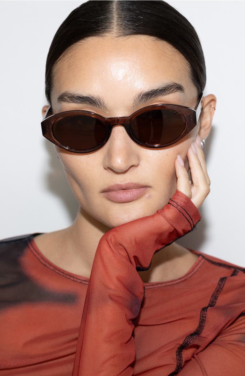 Reality Eyewear The Demi Sunglasses, Alternate, color, Mocca