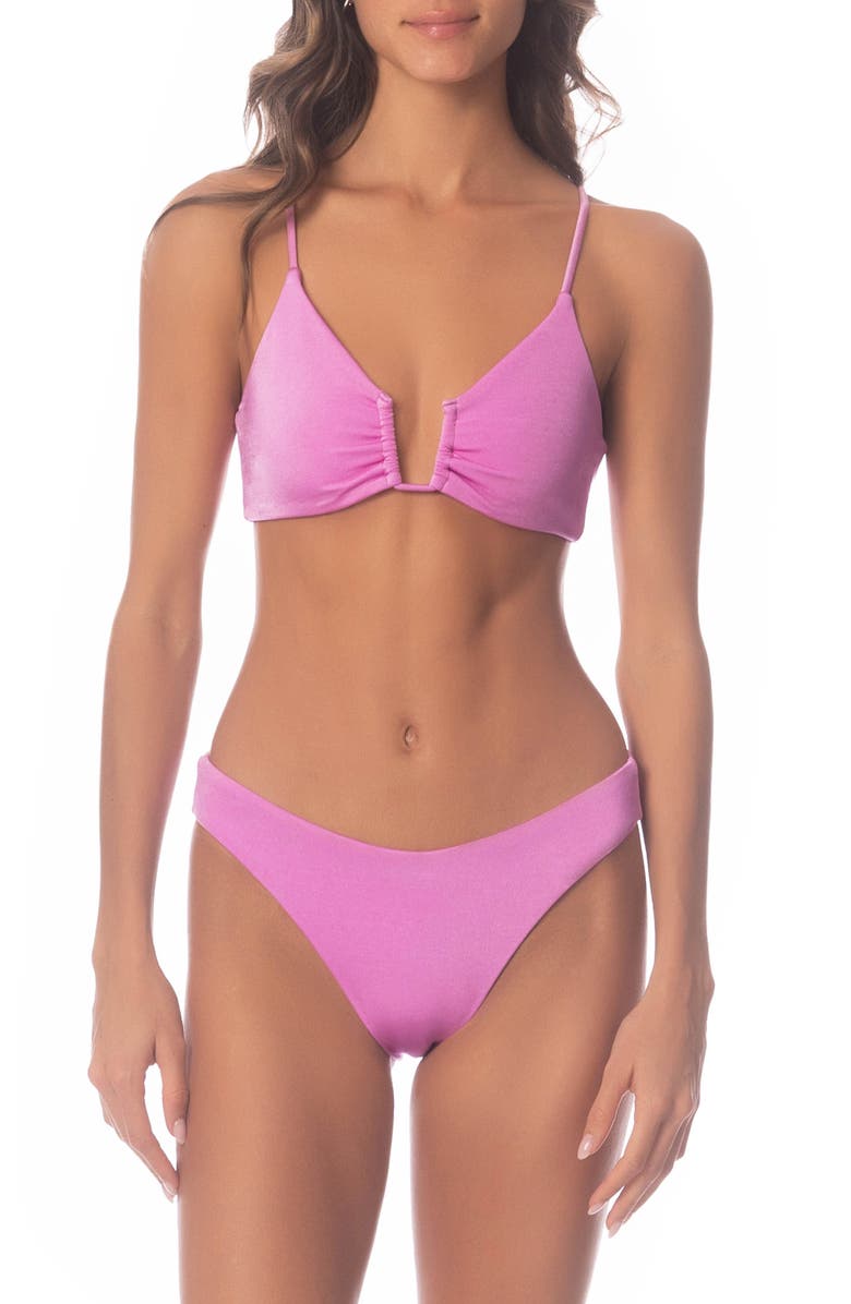 Maaji Sublimity Fondant Pink Reversible Bikini Bottoms, Alternate, color, 