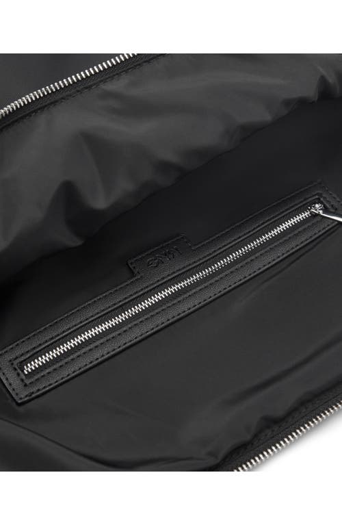 Mango Large Nylon Shopper Tote In Black
