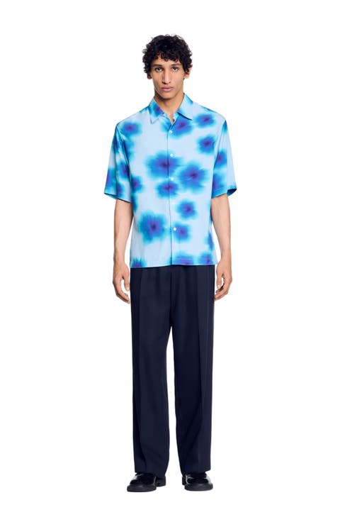 Floral motif shirt