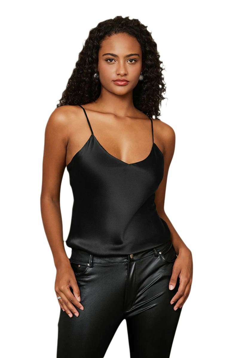 SILKSILKY Pure Silk Spaghetti Strap Camisoles, Main, color, 