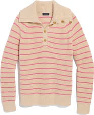 vineyard vines Stripe Half Button Sweater