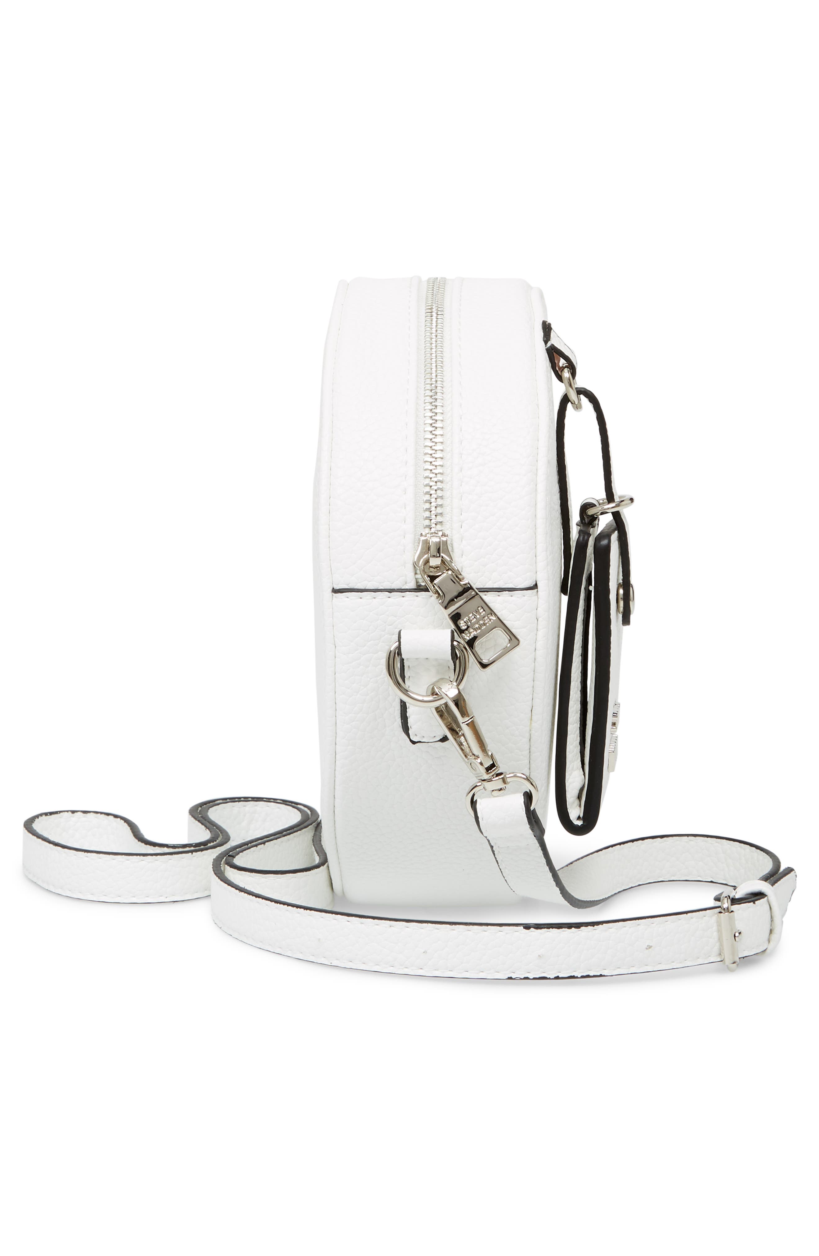 Steve Madden Pebbled Faux Leather Canteen Bag, Alternate, color, 