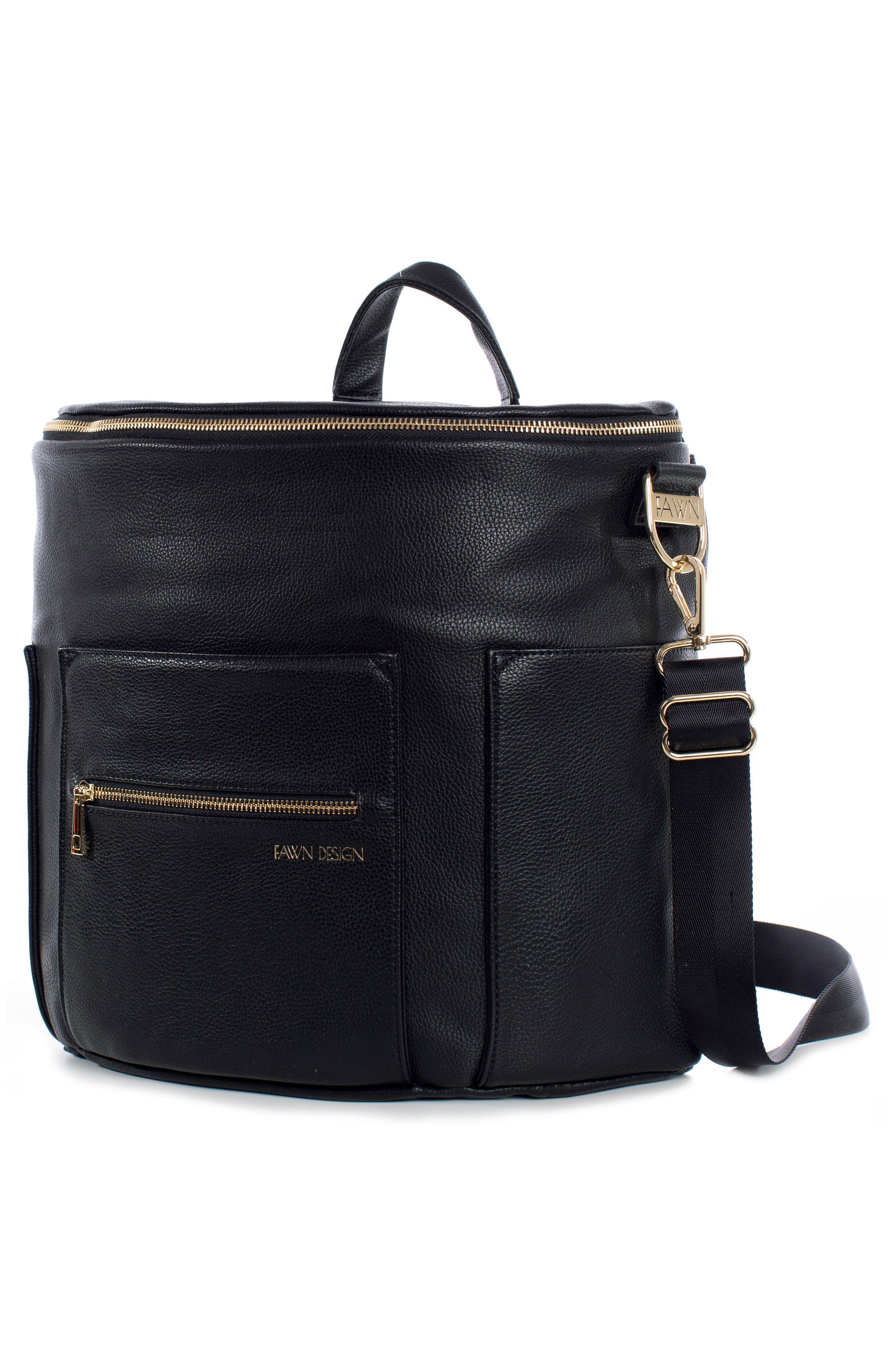 Fawn Design The Original Convertible Water Resistant Faux Leather Diaper Bag, Alternate, color, 