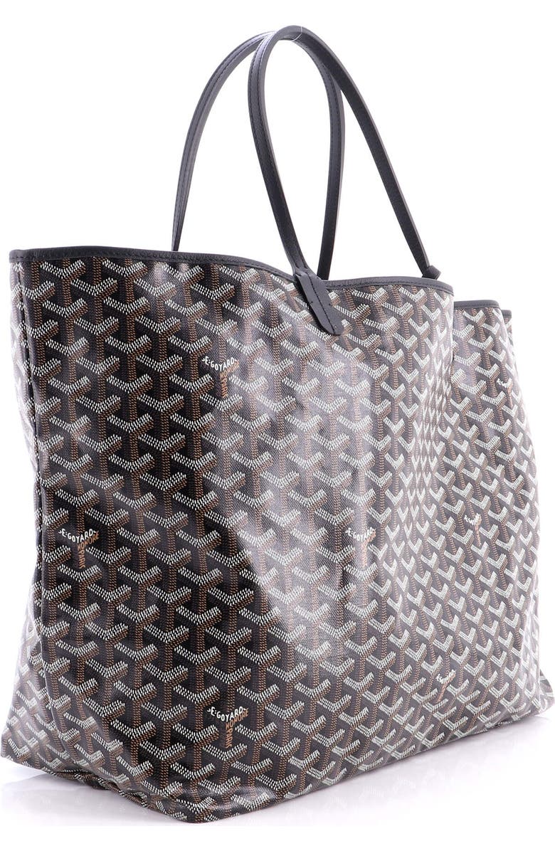 Pre-Owned Goyard Saint Louis Tote Coated Canvas GM, Alternate, color, Black