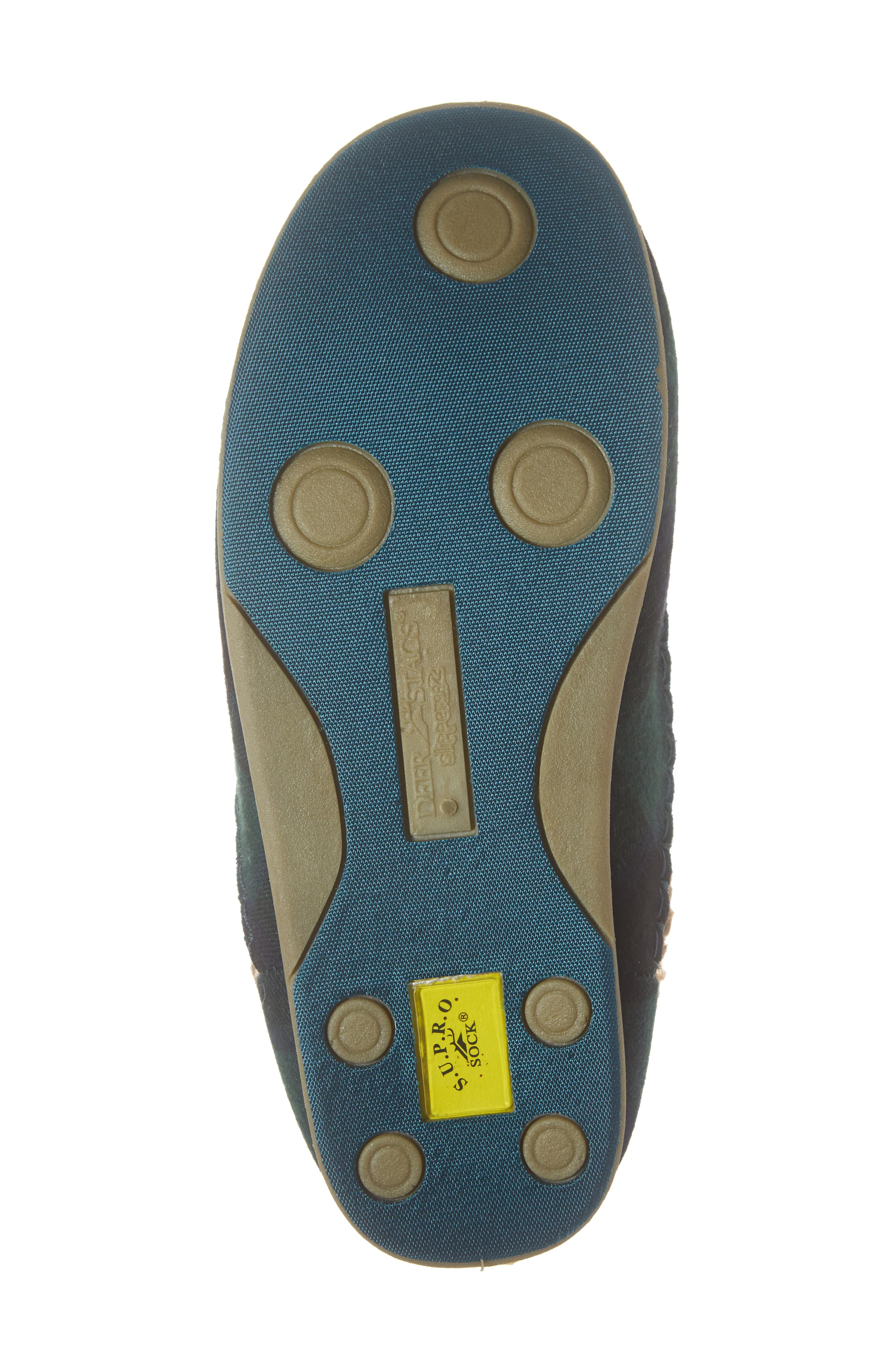 Nordic Slipper, Alternate, color, DARK GREEN / BLACK