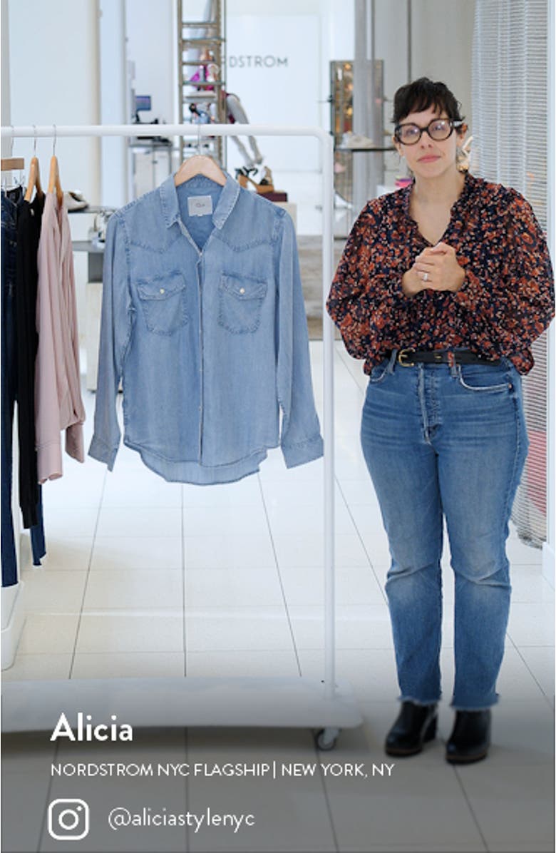 Remi Chambray Snap Front Western Shirt, sales video thumbnail