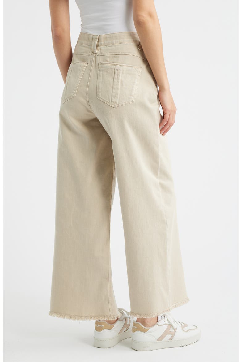 Wyatt Skyrise High Waist Ankle Wide Leg Jeans, Alternate, color, BIRCH
