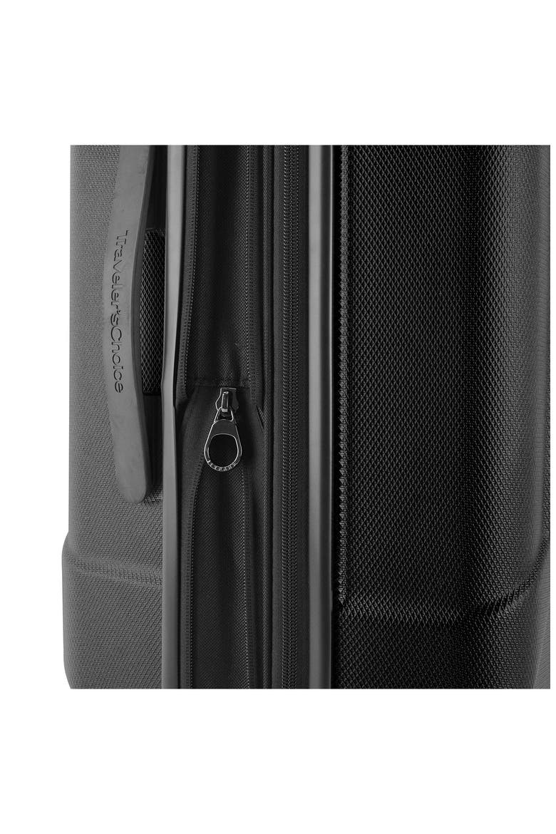 Maxson 26" Durable Hardshell Suitcase, Alternate, color, BLACK