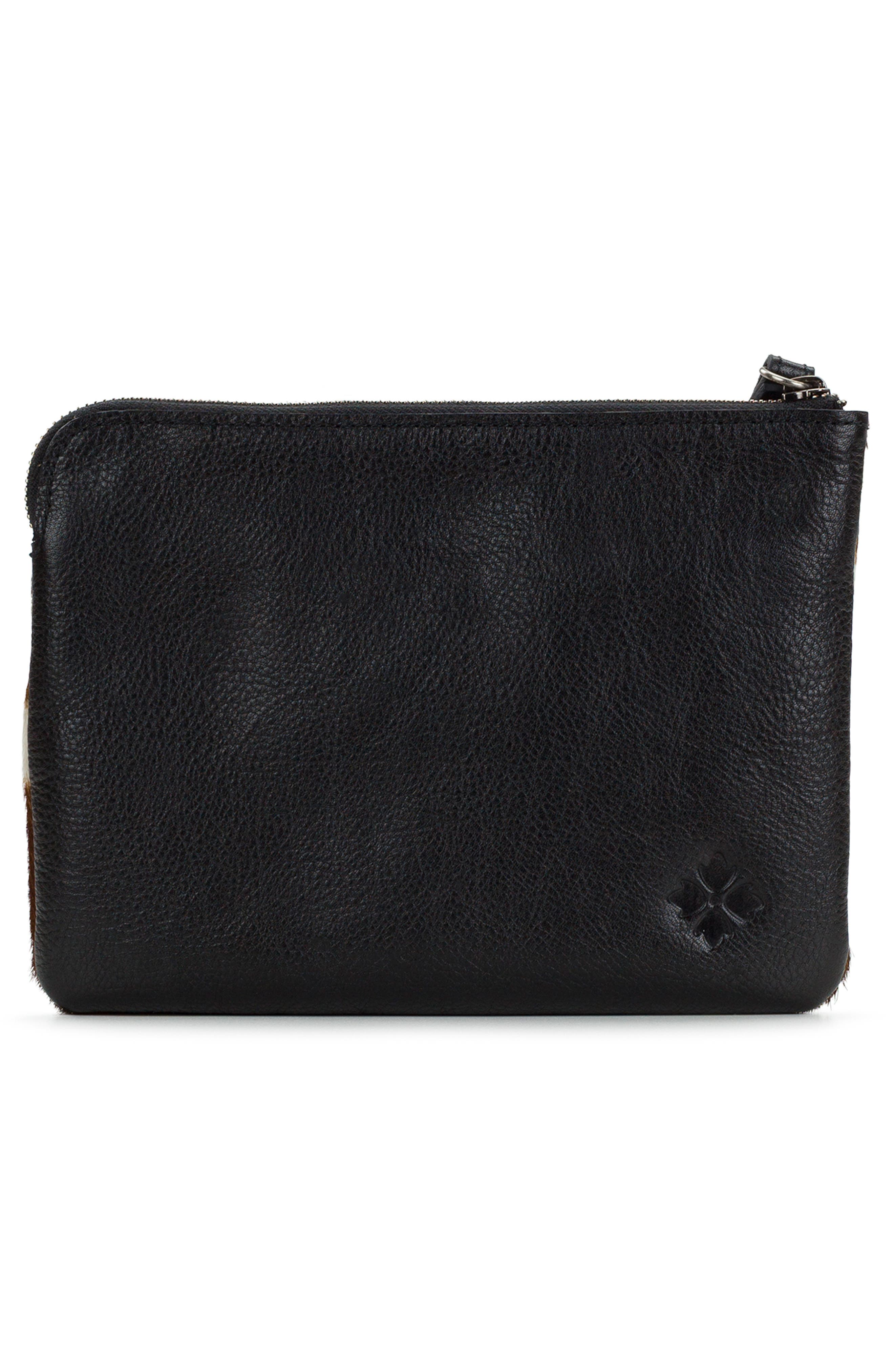 Patricia Nash Cassini Zip Pouch, Alternate, color, Black