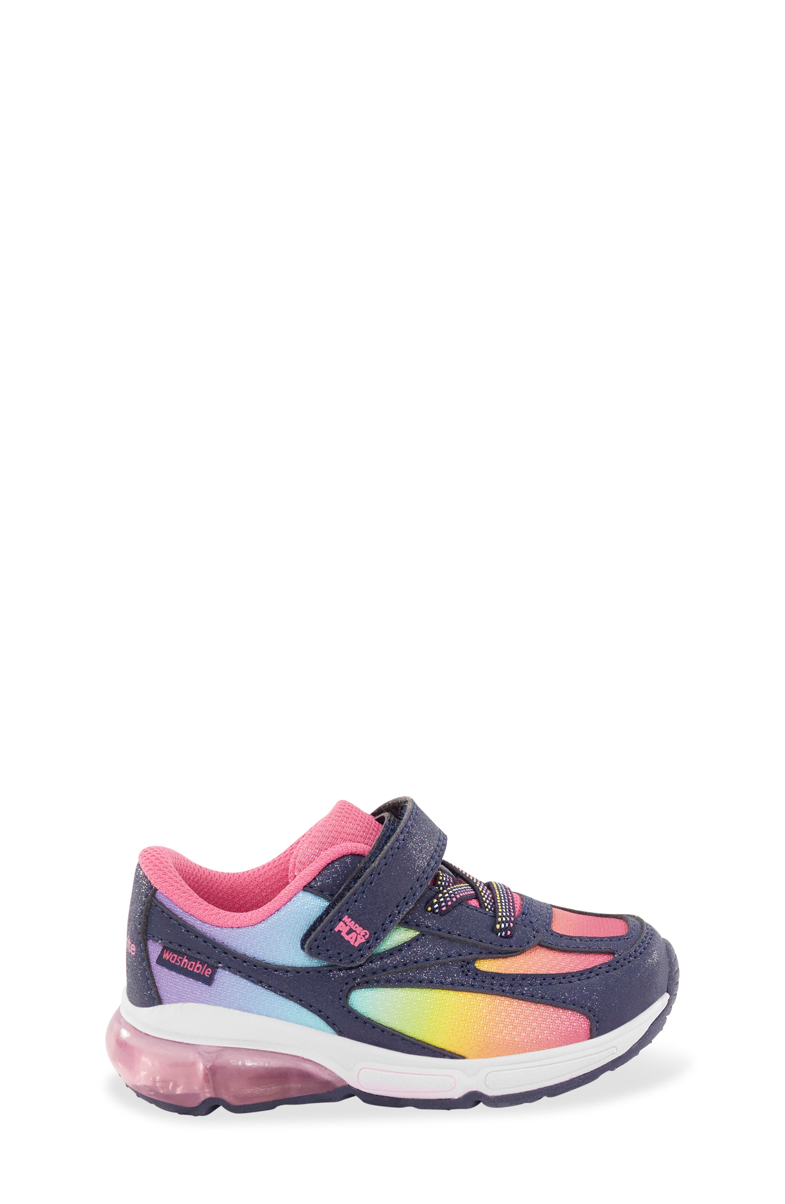 Stride Rite Kids' Made2Play<sup>®</sup> Phantom Light-Up Sneaker, Alternate, color, Rainbow
