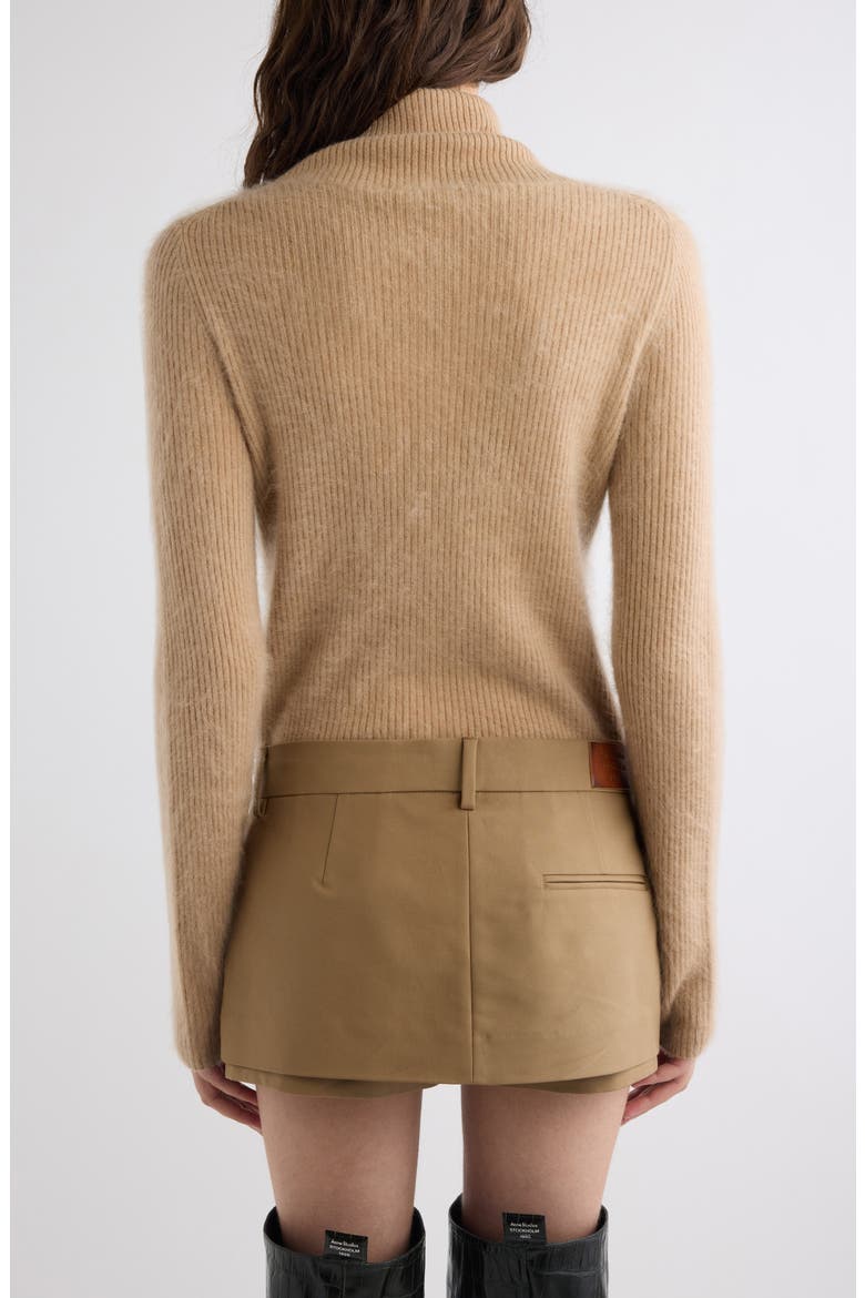Klango Zip Cashmere Cardigan, Alternate, color, LIGHT BROWN