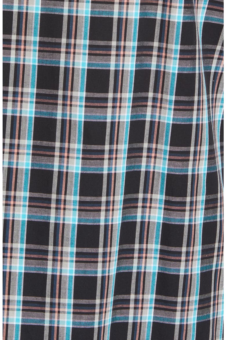Calistoga Cotton Shortie Pajamas, Alternate, color, BLACK