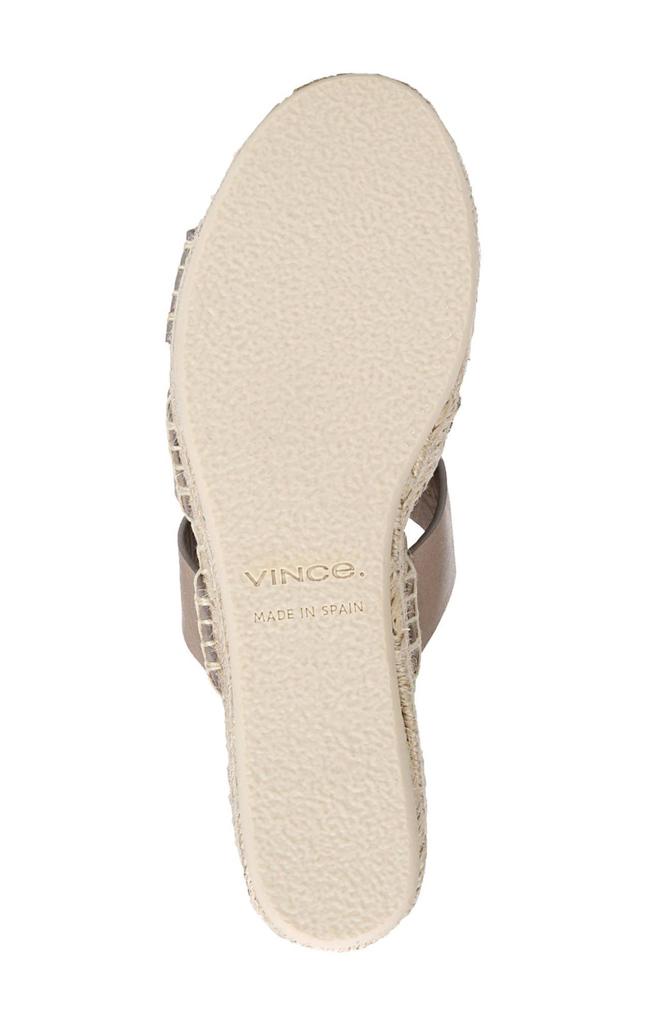 Sabella Espadrille Platform Wedge Sandal, Alternate, color, DARK BRAN