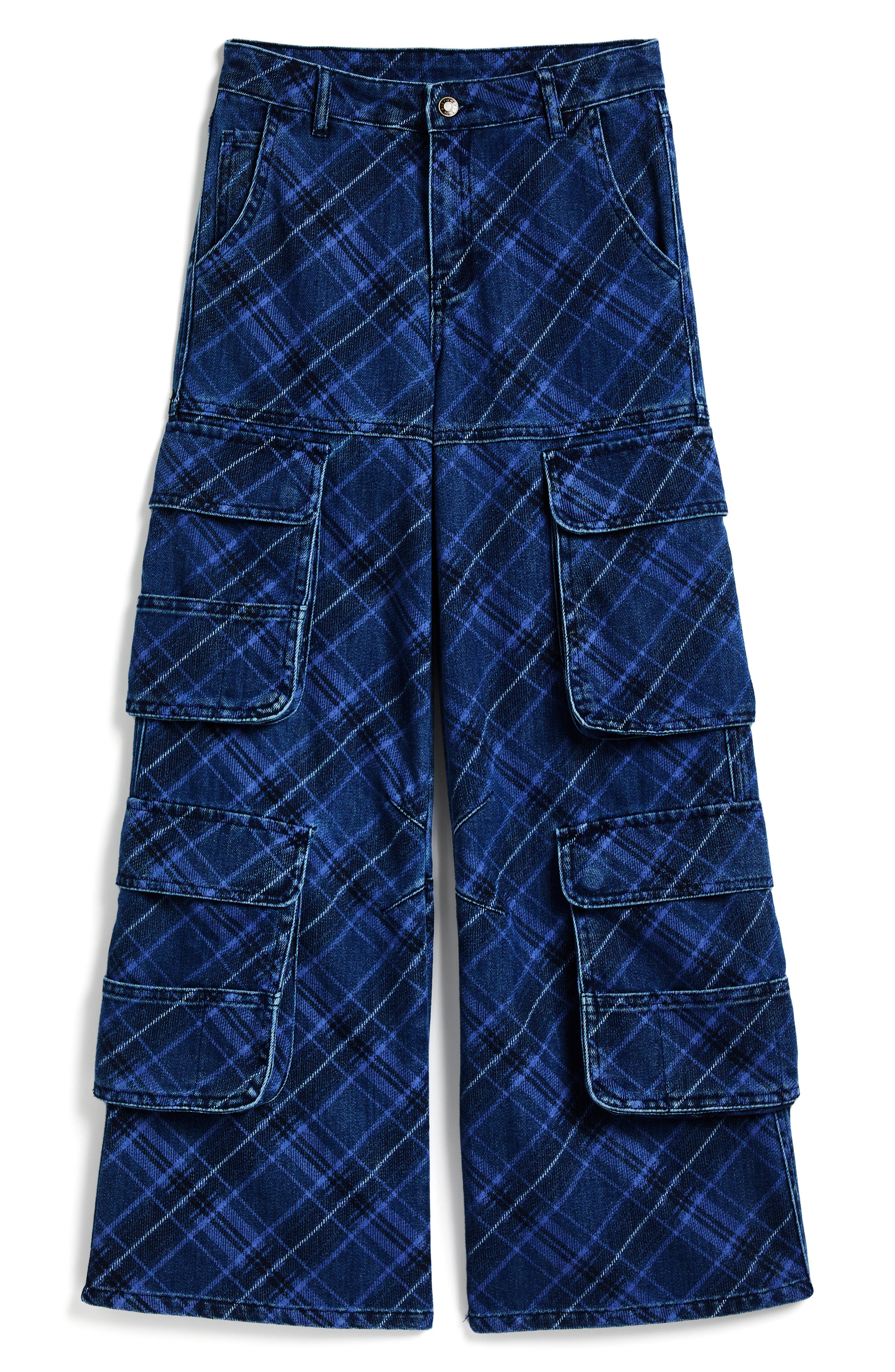 Kids' Wide Leg Double Cargo Jeans