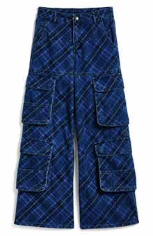 Kids' Wide Leg Double Cargo Jeans
