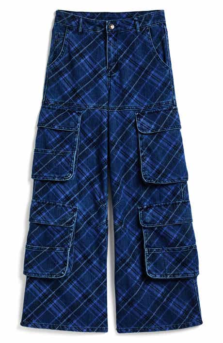 Kids' Wide Leg Double Cargo Jeans